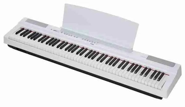 بيانو P-125 ياماها / أبيض مع المحول